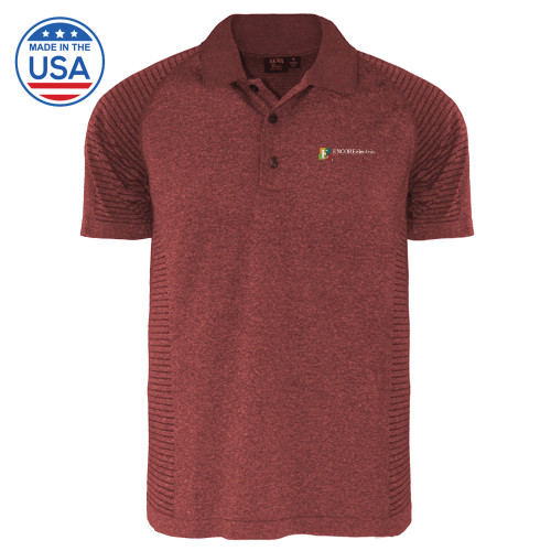 Main Image for  Heather Maroon Body Mapping Polo