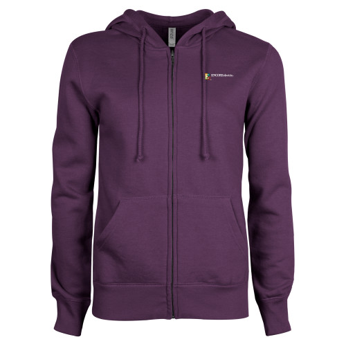 Main Image for  ENZA Womens Purple Fleece Full Zip Hoodie