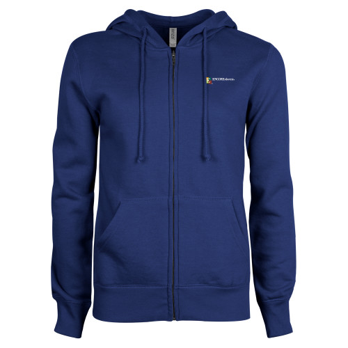  ENZA Womens Royal Fleece Full Zip Hoodie - Encore Electric