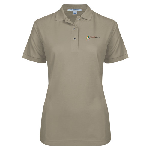  Womens Silk Touch Stone Pique Polo - Encore Electric