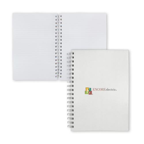  Clear 7 x 10 Spiral Journal Notebook - Encore Electric