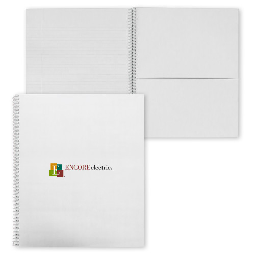  College Spiral Notebook w/Clear Coil - Encore Electric