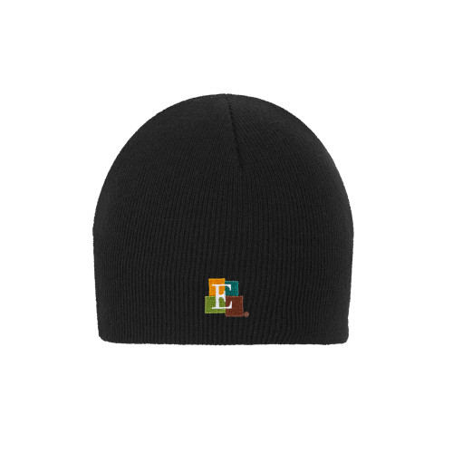  Black Knit Beanie - Icon