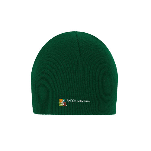  Dark Green Knit Beanie - Encore Electric