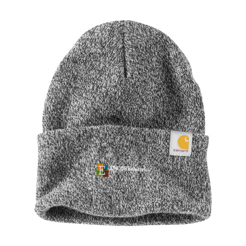  Carhartt Black/White Knit Beanie w/Cuff - Encore Electric
