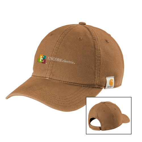  Carhartt Brown Cotton Adjustable Canvas Hat - Encore Electric