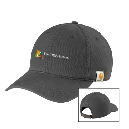  Carhartt Charcoal Cotton Adjustable Canvas Hat - Encore Electric
