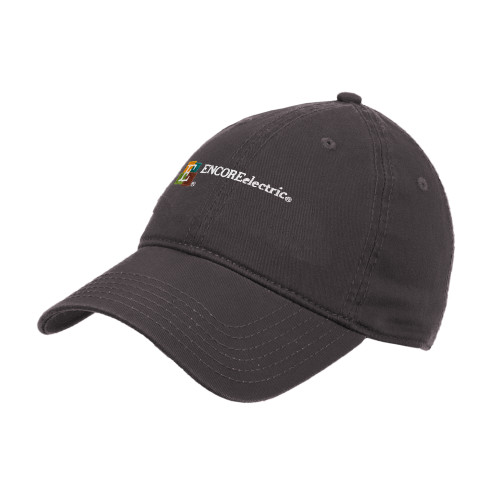  Charcoal Unstructured Adjustable Low Profile Hat - Encore Electric