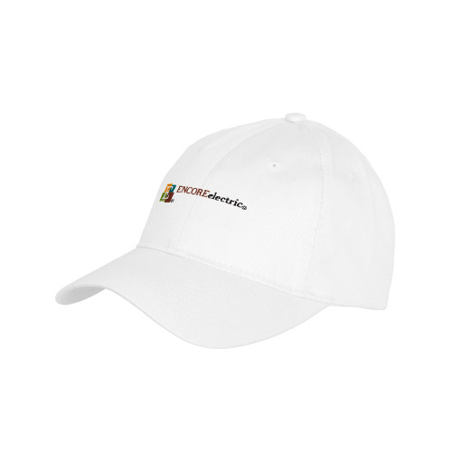  Youth White Pro Style Hat - Encore Electric
