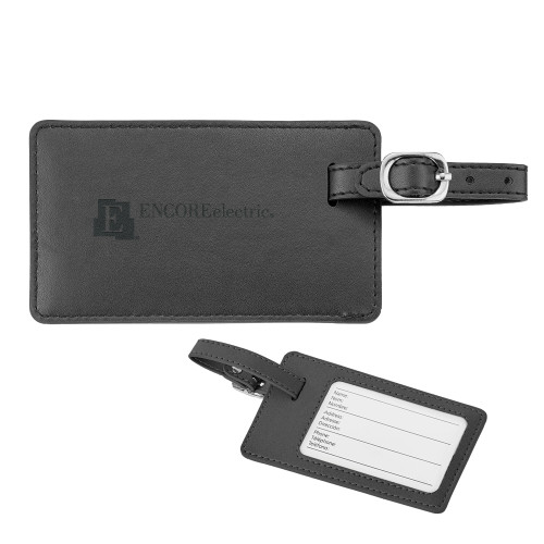  Neoskin Black Luggage Tag - Encore Electric Engraved
