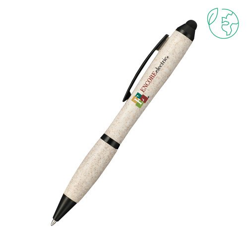  Nash Wheat Straw Ballpoint Beige Stylus Pen - Encore Electric