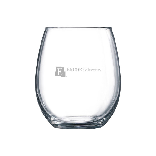  Libbey Stemless Glass 17oz - Encore Electric Engraved
