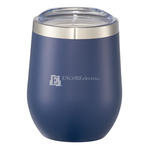  Corzo Vacuum Insulated Navy Cup 12oz - Encore Electric Engraved