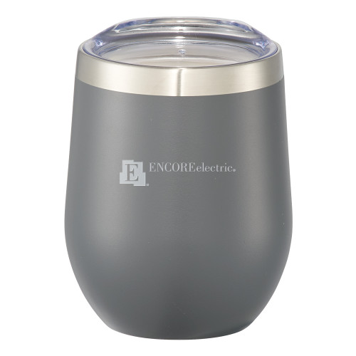  Corzo Vacuum Insulated Charcoal Cup 12oz - Encore Electric Engraved