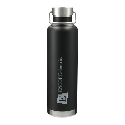  Thor Copper Vacuum Insulated Black Bottle 32oz - Encore Electric Engraved