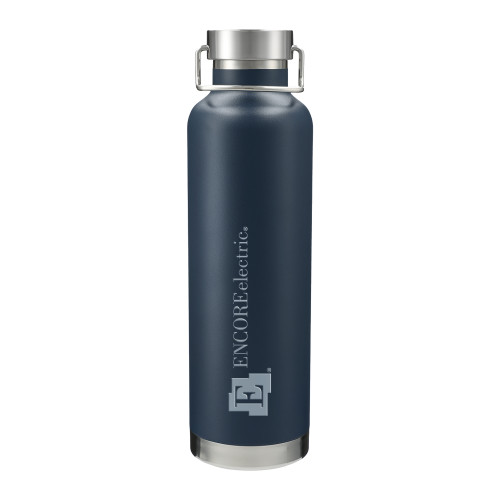 Thor Copper Vacuum Insulated Navy Bottle 32oz - Encore Electric Engraved