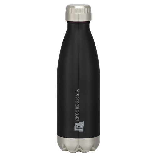  Swig Stainless Steel Black Bottle 16oz - Encore Electric Engraved
