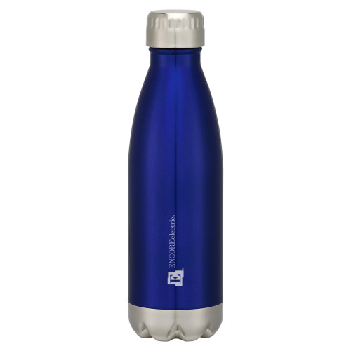  Swig Stainless Steel Blue Bottle 16oz - Encore Electric Engraved