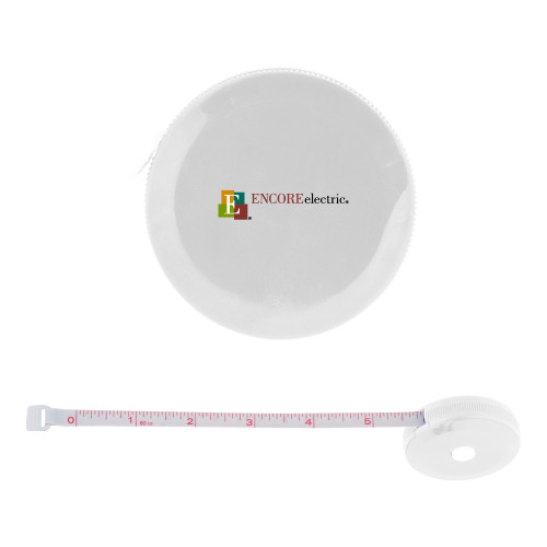  White Round Cloth 60 Inch Tape Measure - Encore Electric