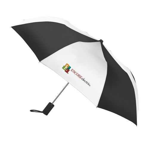  42 Inch Slim Stick Black/White Umbrella - Encore Electric