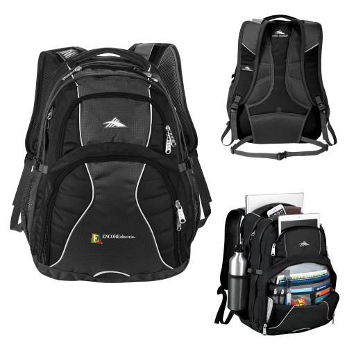  High Sierra Black Swerve Computer Backpack - Encore Electric