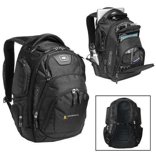  OGIO Black Stratagem Backpack - Encore Electric