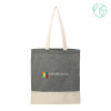 Thumbnail image for  Split Recycled Black Cotton Twill Convention Tote
