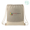 Thumbnail image for  Split Recycled Cotton Grey/Natural Drawstring Bag