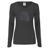 Thumbnail image for  Womens Dark Heather Long Sleeve V Neck Tee 