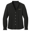 Thumbnail image for  Brooks Brothers Womens Black Long Sleeve Ruffle Collar Blouse