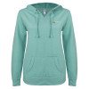 Thumbnail image for  ENZA Womens Seaglass V Notch Raw Edge Fleece Hoodie