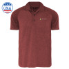 Thumbnail image for  Heather Maroon Body Mapping Polo