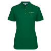 Thumbnail image for  Womens Silk Touch Dark Green Pique Polo