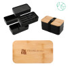 Thumbnail image for  Stackable Bamboo Fiber Black Bento Box