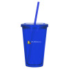 Thumbnail image for  Madison Double Wall Blue Tumbler w/Straw 16oz