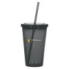 Thumbnail image for  Madison Double Wall Charcoal Tumbler w/Straw 16oz