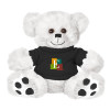 Thumbnail image for  Plush Big Paw 8 1/2 inch White Bear w/Black Shirt