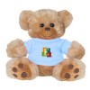 Thumbnail image for  Plush Big Paw 8 1/2 inch Brown Bear w/Light Blue Shirt