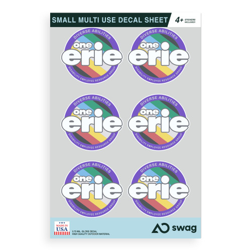 Small Multi Use Decal Sheet - One Erie Diversity Small Sticker Sheet