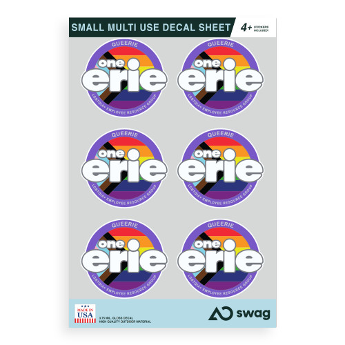  Small Multi Use Decal Sheet - One Erie Pride Small Sticker Sheet