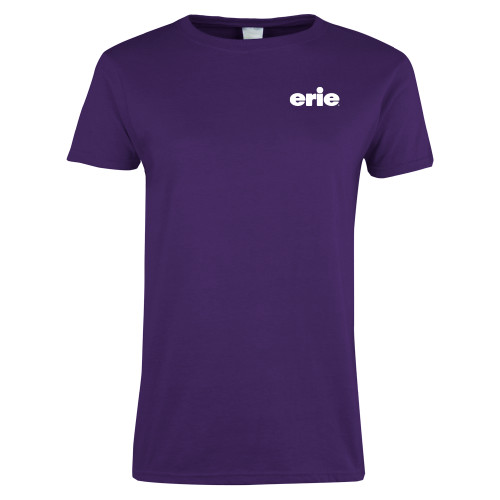  Womens Purple Short Sleeve Tee - erie
