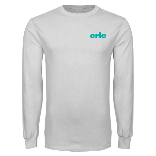  White Long Sleeve T Shirt - erie