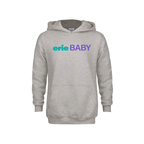  Youth Grey Fleece Hood - erie BABY