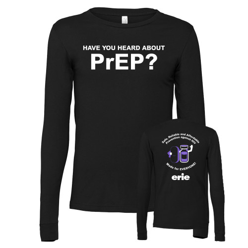  Bella + Canvas Black Jersey Cotton Long Sleeve T Shirt - Have you heard of PrEP