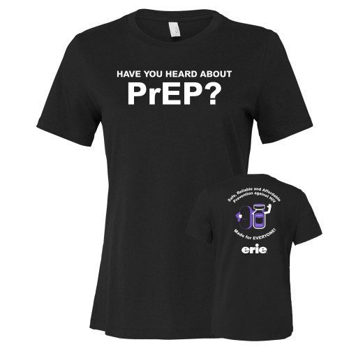  Bella + Canvas Womens Black Relaxed Cotton T Shirt - Have you heard of PrEP