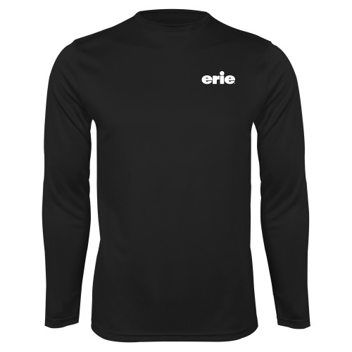  Black Performance Long Sleeve Shirt - erie