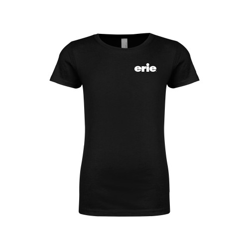  Next Level Girls Black Fashion Fit T Shirt - erie