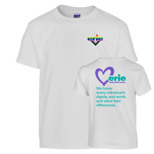  Youth White T Shirt - Erie Pride