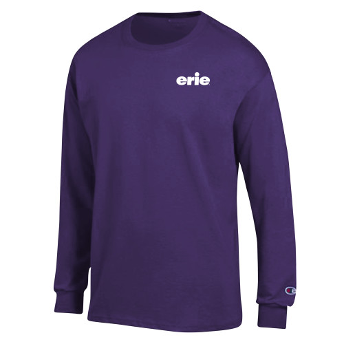  Champion Purple Long Sleeve T Shirt - erie