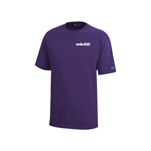  Champion Youth Purple Short Sleeve Tee - Erie Kid